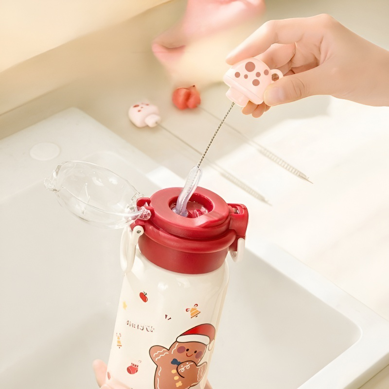 Cepillo limpiador de extremos muertos multifuncional con diseño de hongo