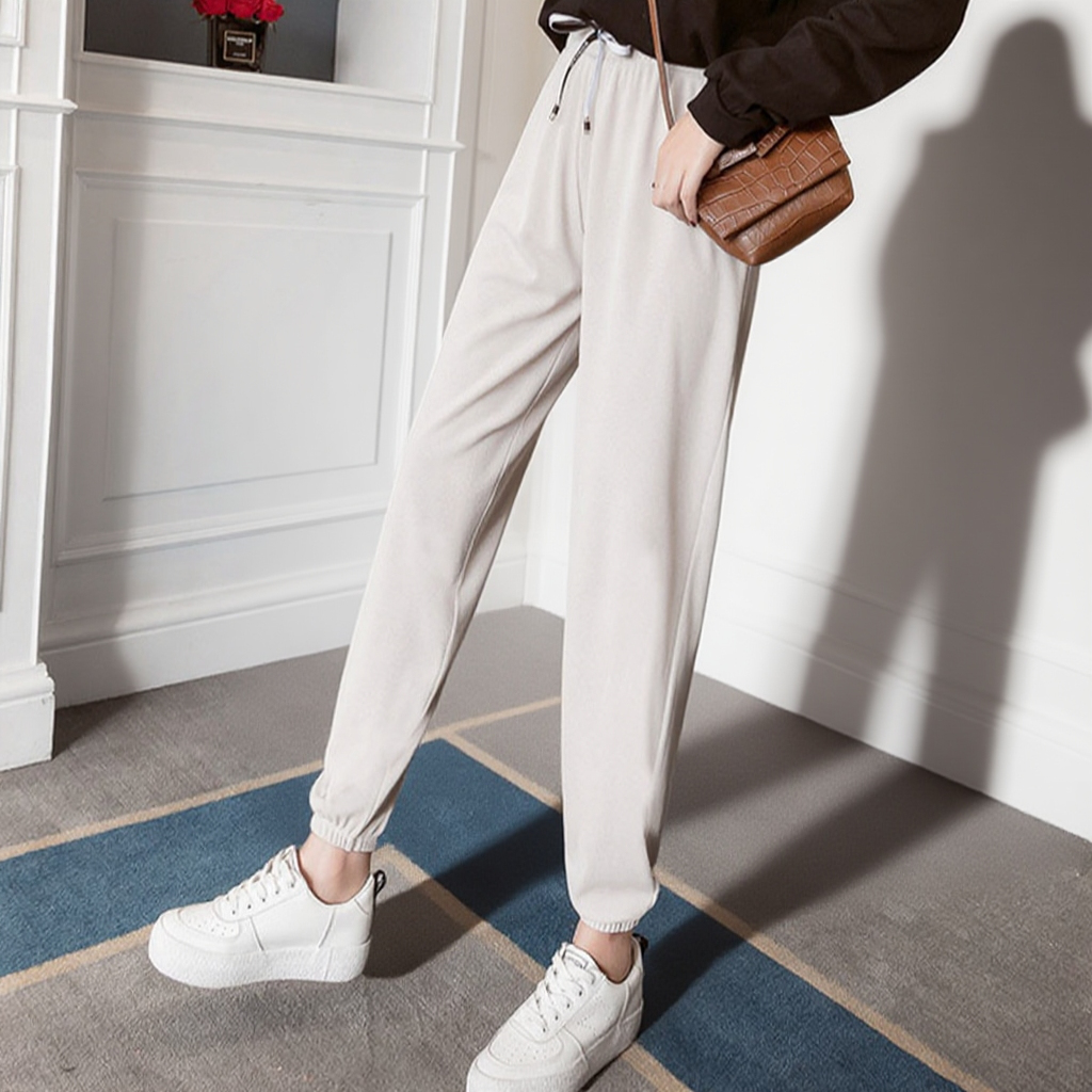 【接触冷感パンツ】接触冷感パンツ　　裾ゴム入り　　ヒップラインを美しく見せる