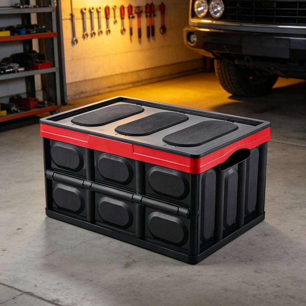 Car Foldable Storage Box 120L Trunk Organizer