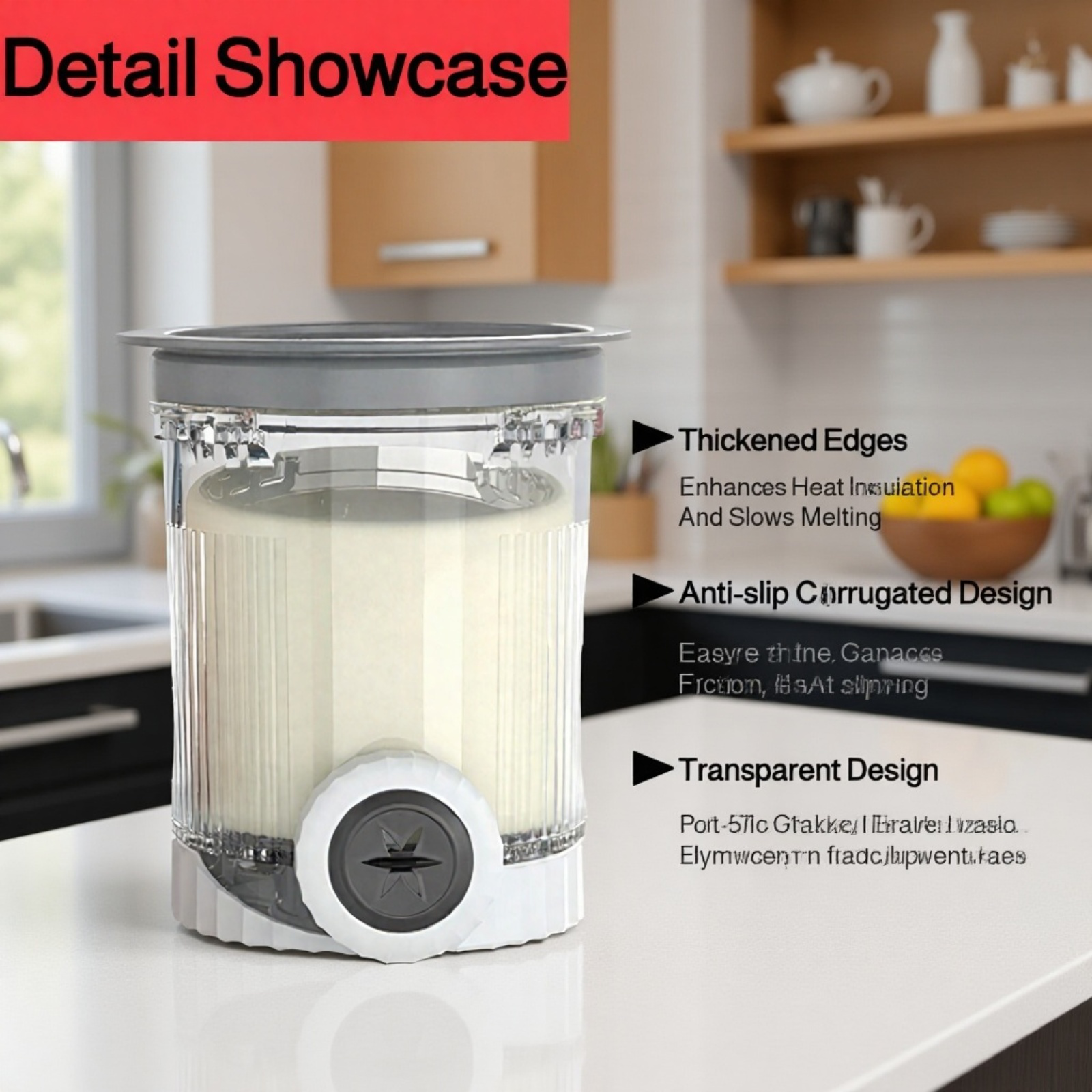 Nuevo producto de gran venta compatible con las tapas de las máquinas para hacer helado Ninja Swirl 