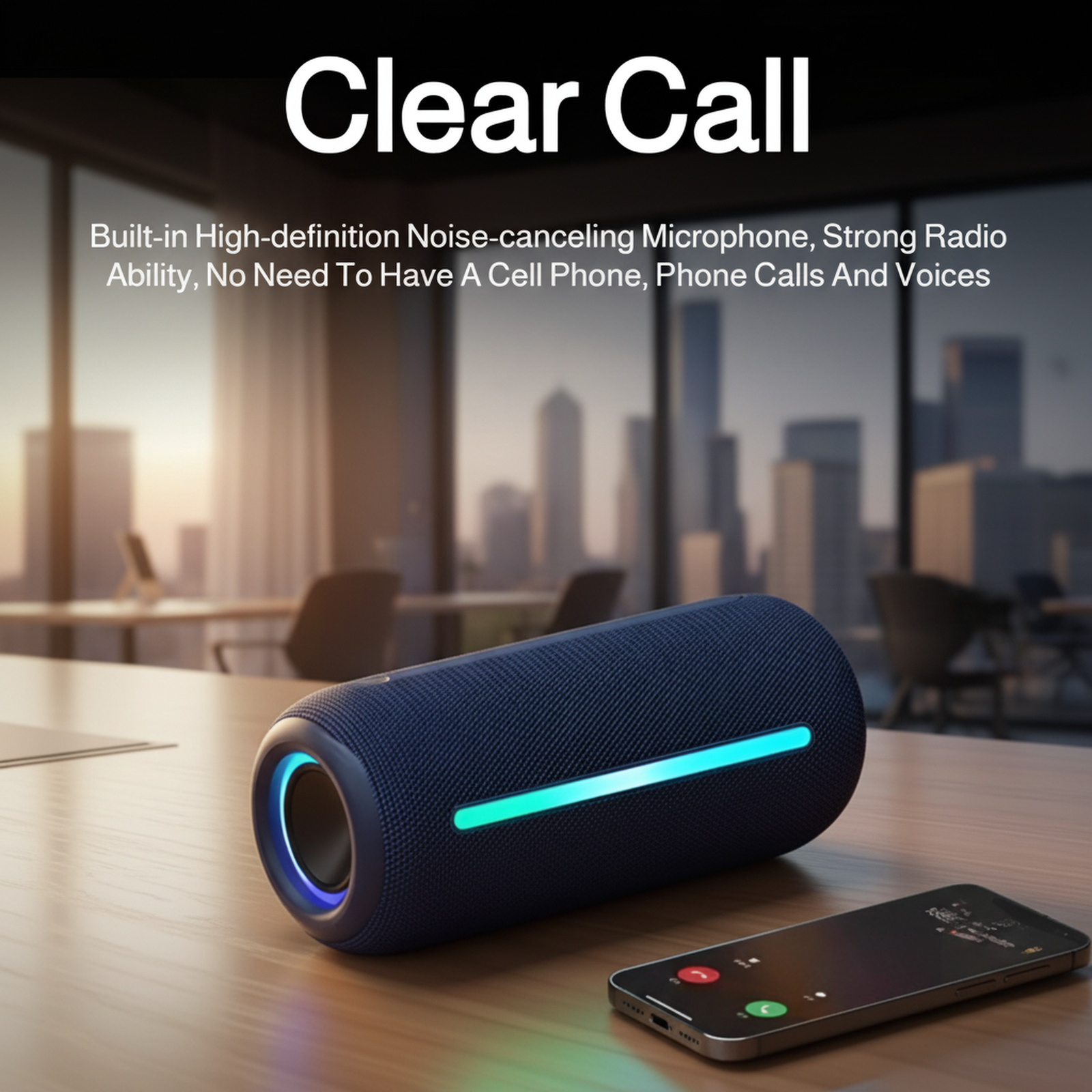 Outdoor party with high-power waterproof Bluetooth speaker