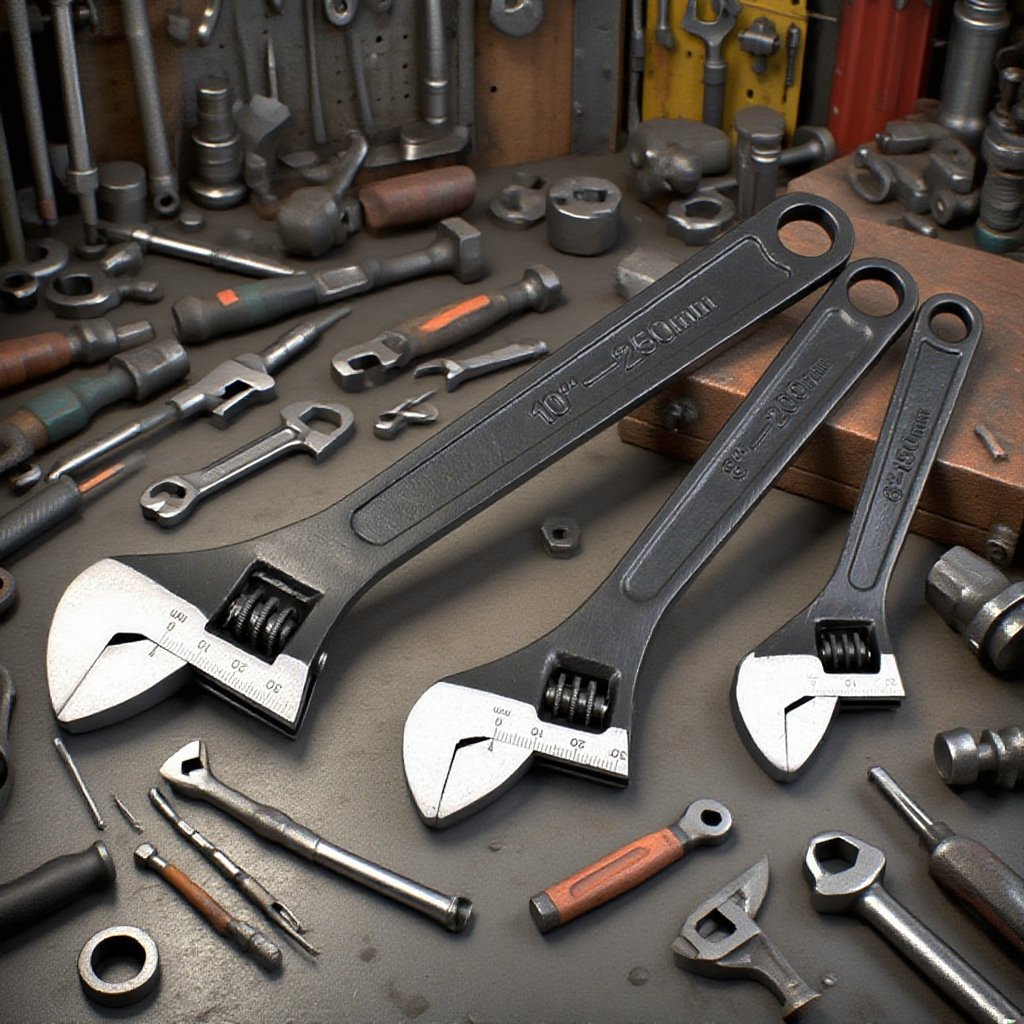 Durable steel construction wrench