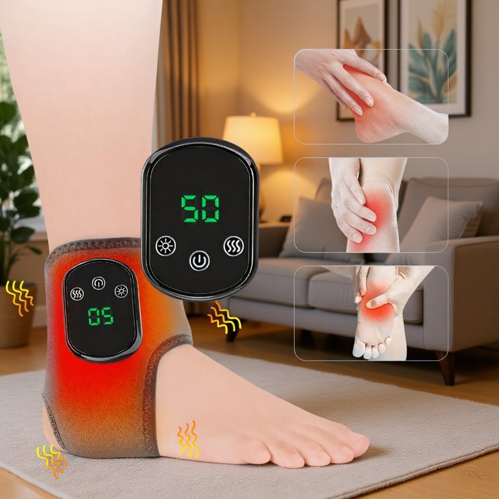 USB elektrisches Heizmassagegerät für Fußknöchel