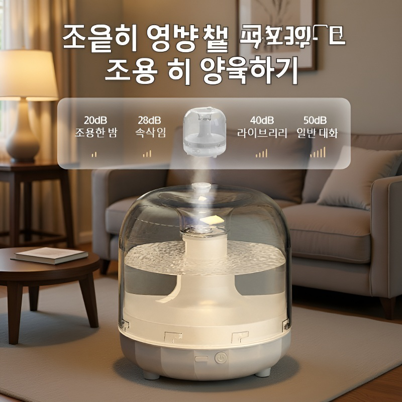가정용 무음 가습기 공기청정 임산부 침실 소형 분무기