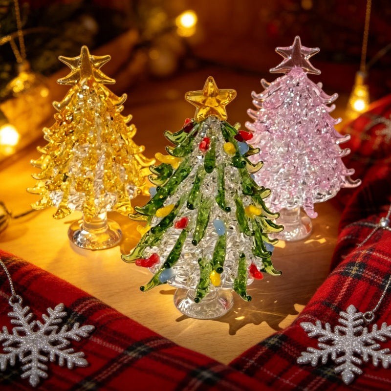 Handmade glass Christmas tree