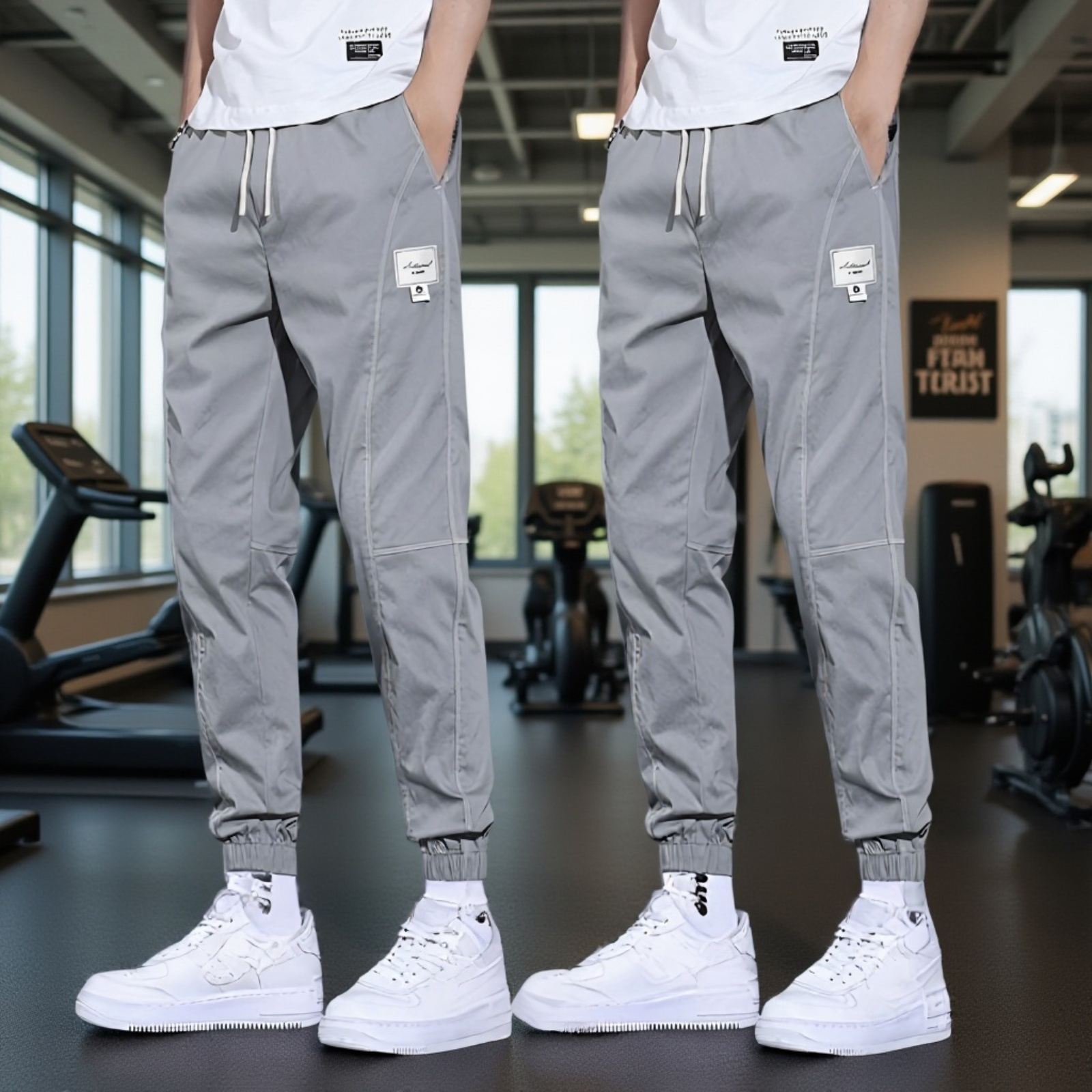 メンズカジュアルパンツ春と秋メンズパンツゆったり夏オーバーオールメンズパンツメンズハーレムパンツハンサム個性パンツ