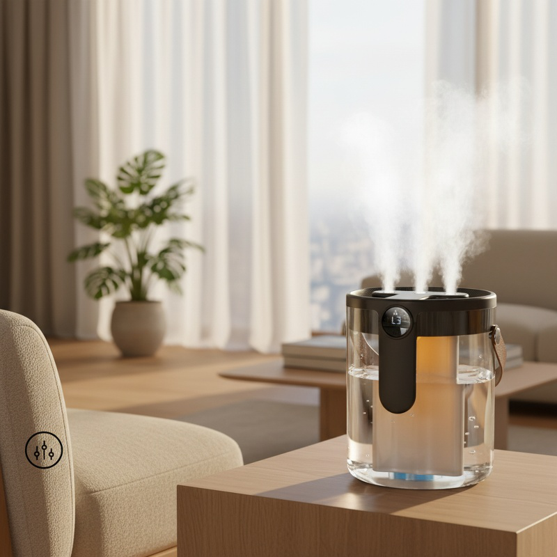 Intelligent Humidity Detection Humidifier, Auto Humidity Adjustment