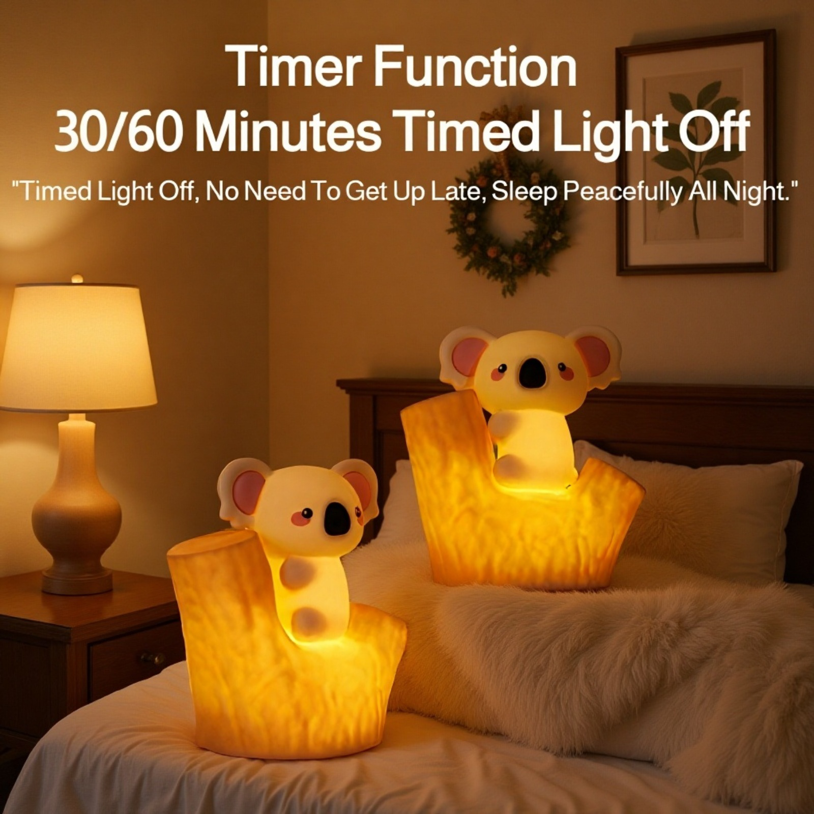 Soft and safe silicone koala nightlight for kids