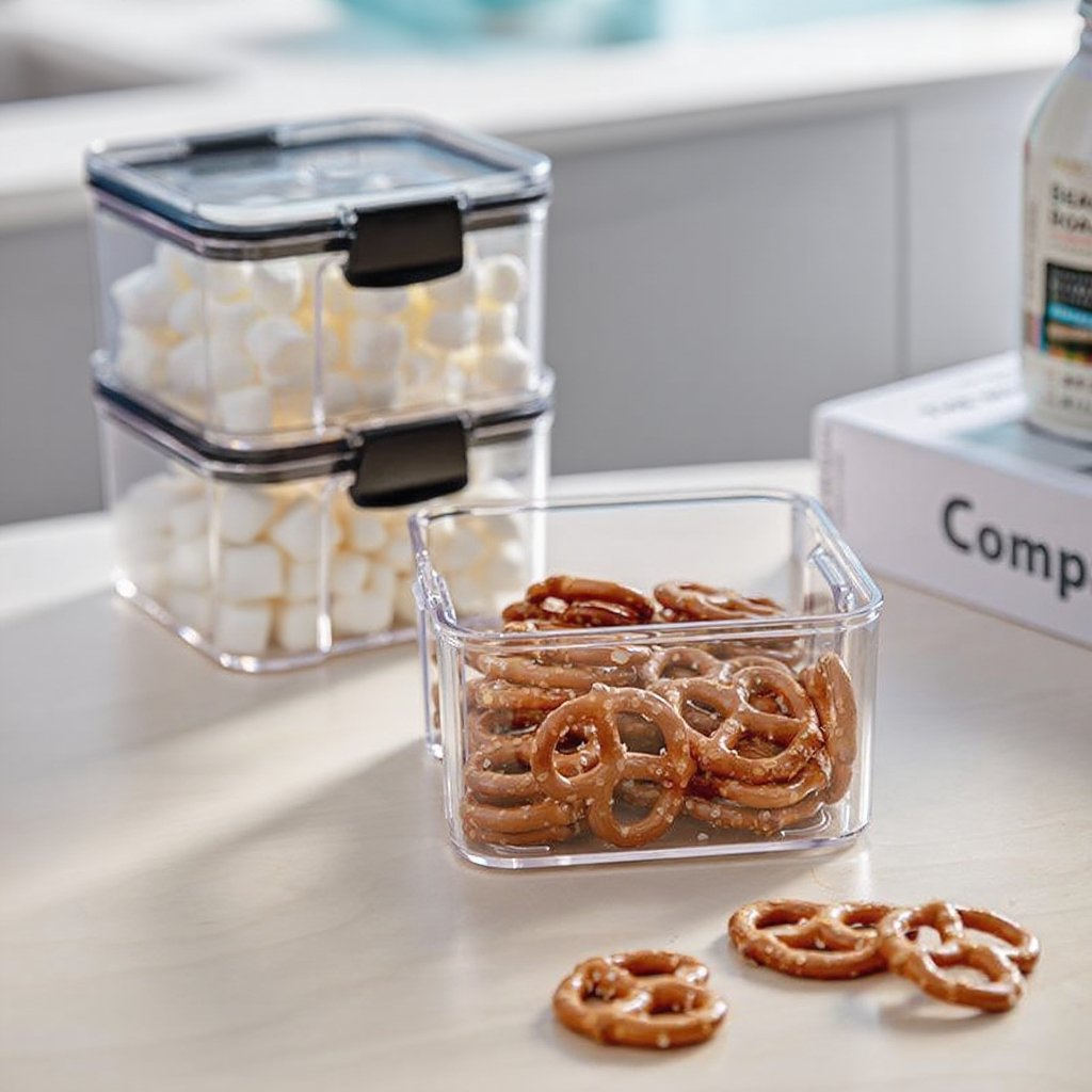 Kuchyňská spona uzavíratelná nádoba, domácí potravinářská skladovací dóza