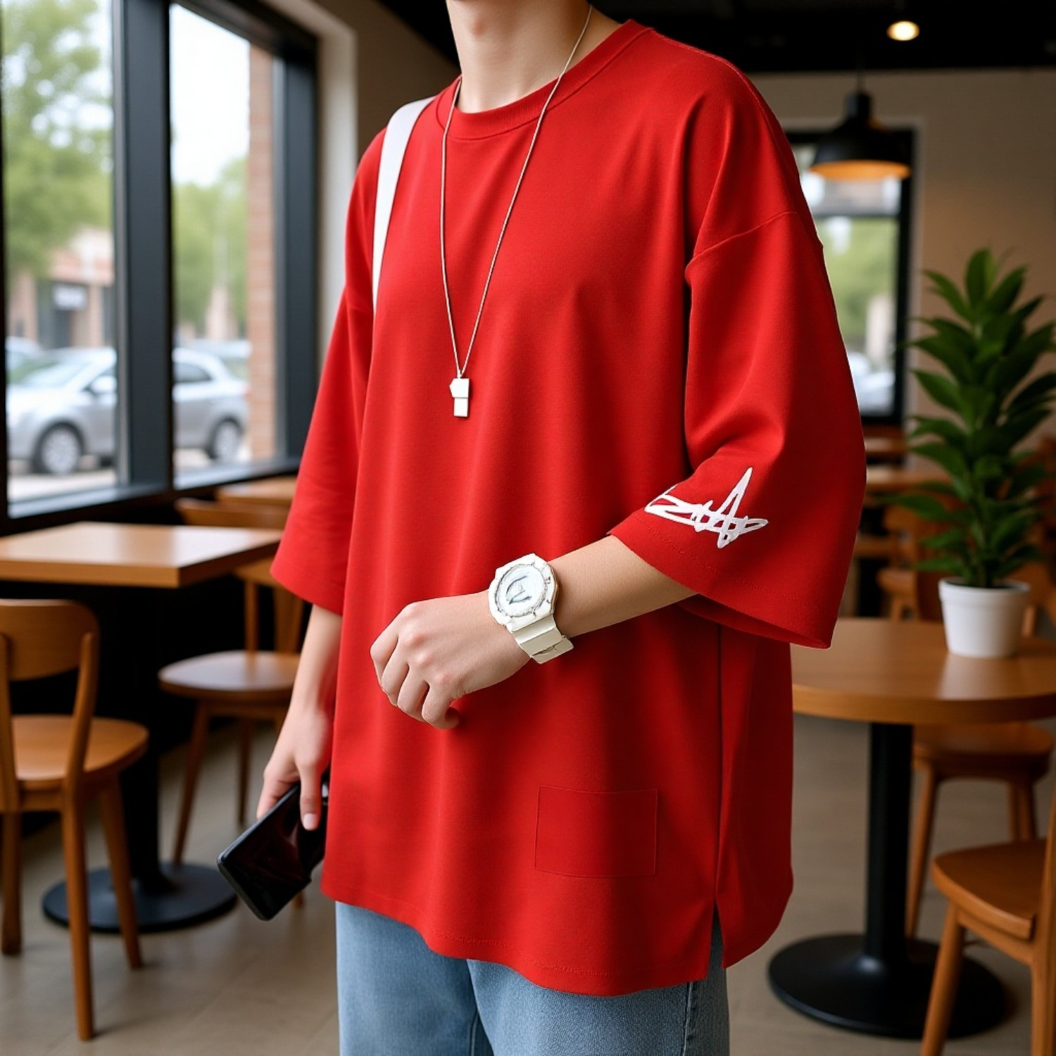 2020年夏新作メンズ半袖Tシャツトップス、ユースメンズ服、トレンディなゆったりフィットアンダーシャツ、卸売