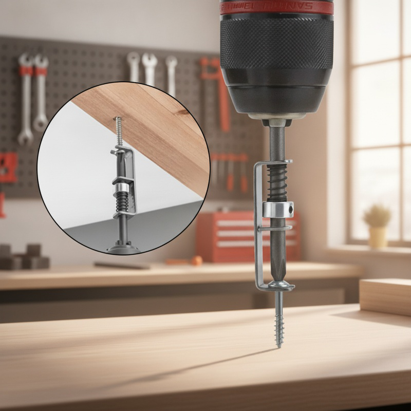 Spring-loaded Screw Fixing Drill Bit