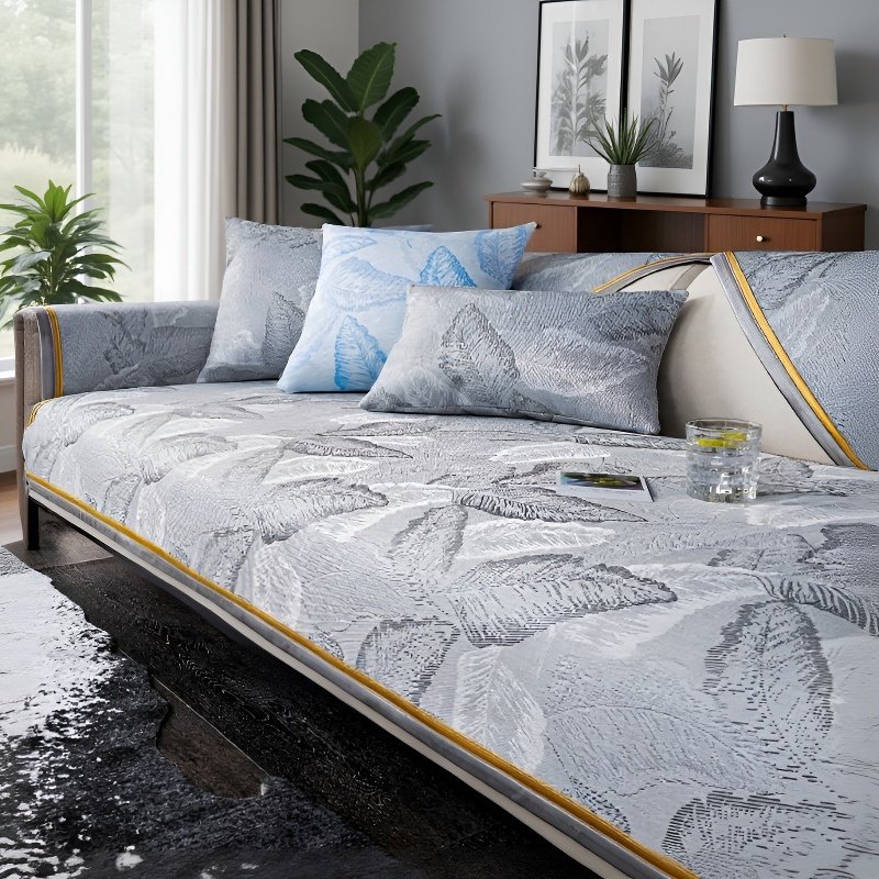 レザーソファークッションアイスシルクカバークロス 夏の滑り止め涼しい感じクッションクーラーカバーカバー