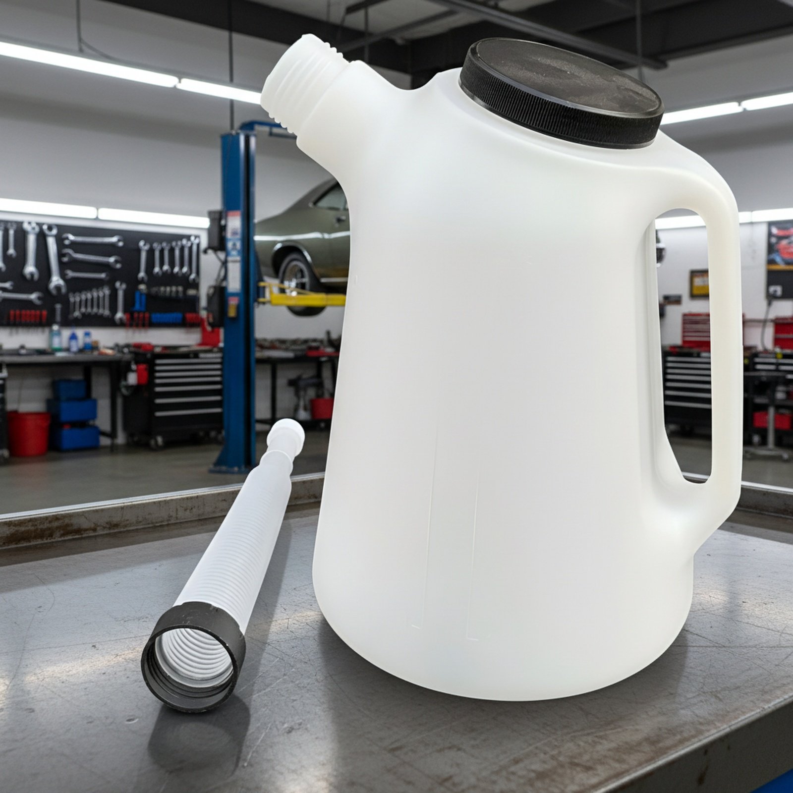 뚜껑이 있는 공업용 오일통 확대 이미지