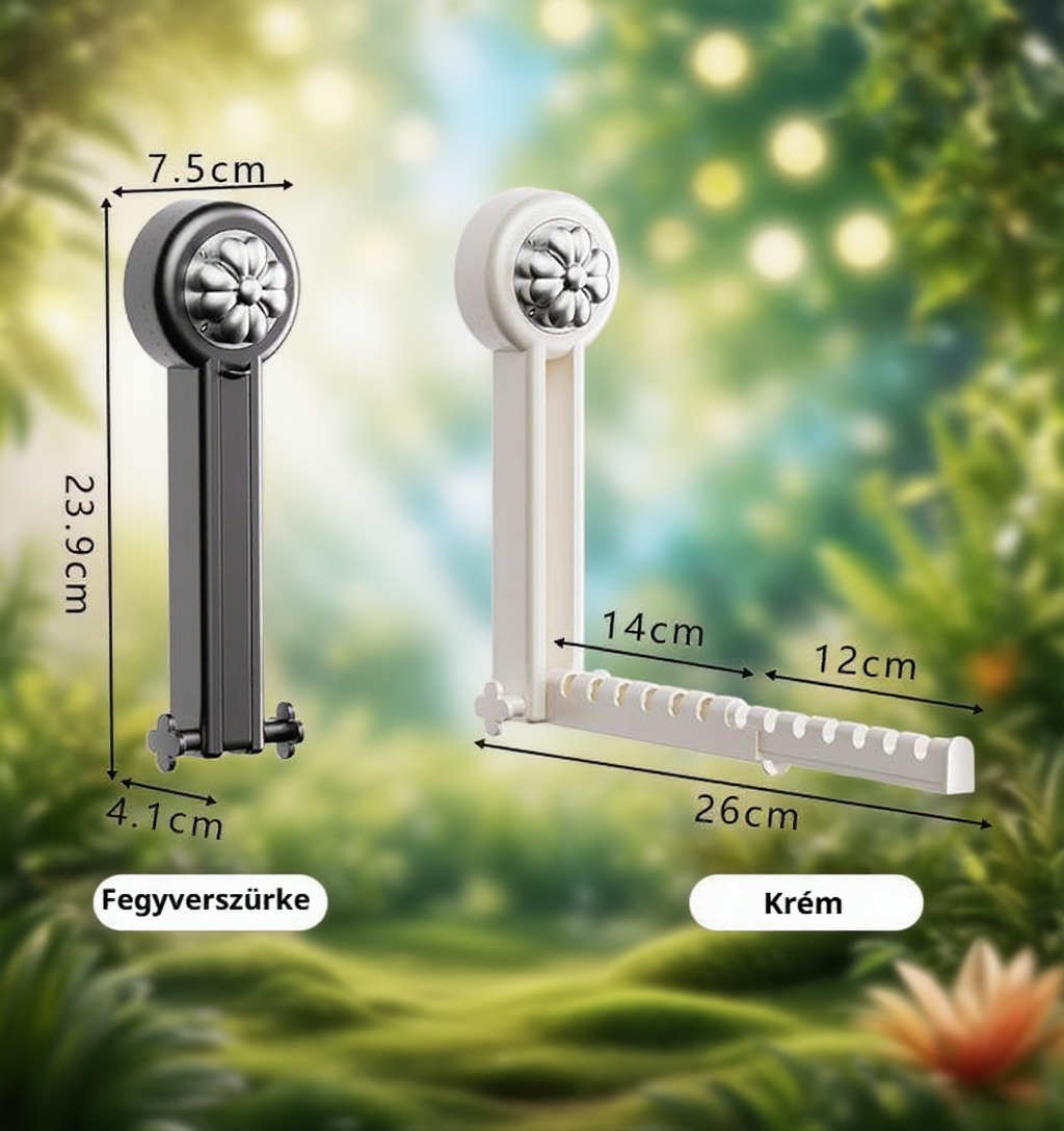 Multifunkciós polc szárító állvány láthatatlan tároló tapadókoronggal