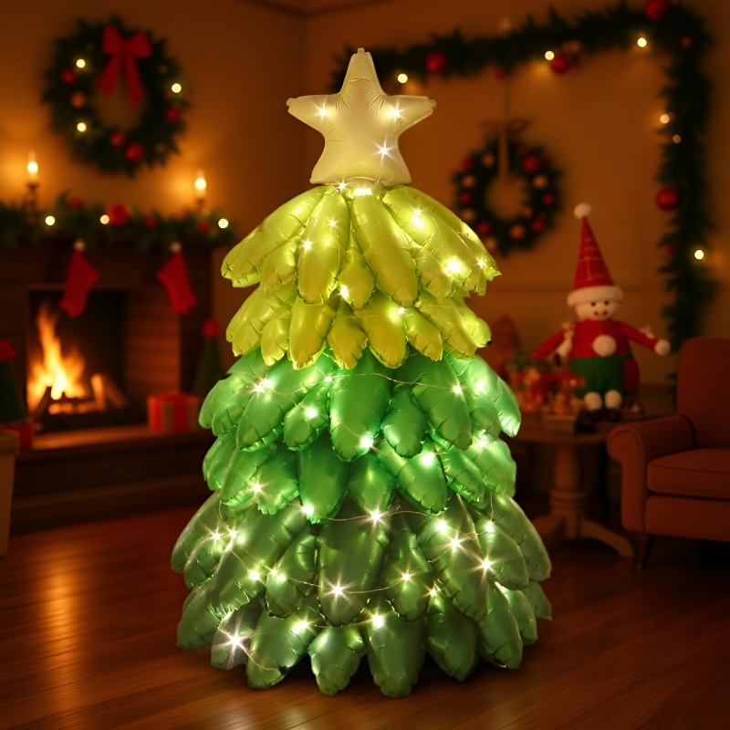 立体マットクリスマスツリー発光バルーン装飾