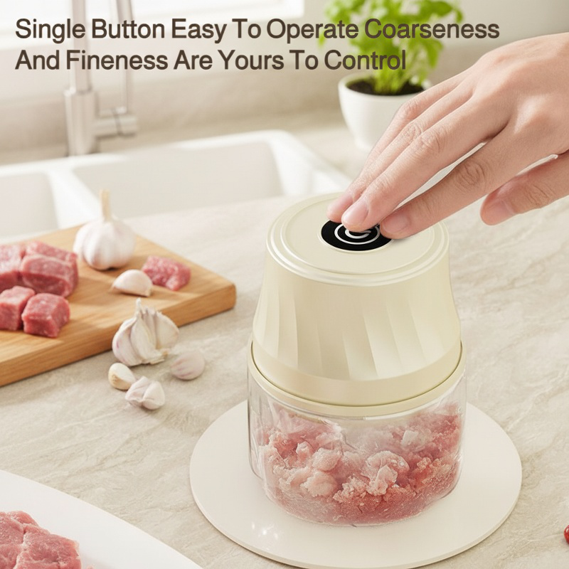 Mini Electric Garlic Chopper and Meat Grinder