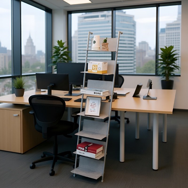 Regał ekspozycyjny do studia, stojak na czasopisma, podłogowy regał na książki