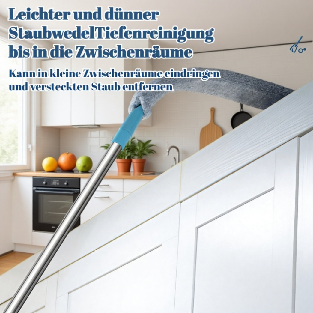 Verlängerbarer Staubwedel für den Haushalt, ausziehbare Reinigungsbürste