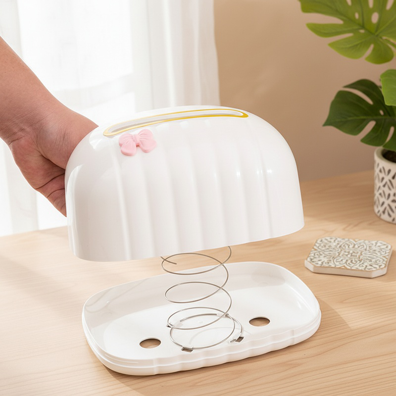 Multifunctional cream tissue box for home decor