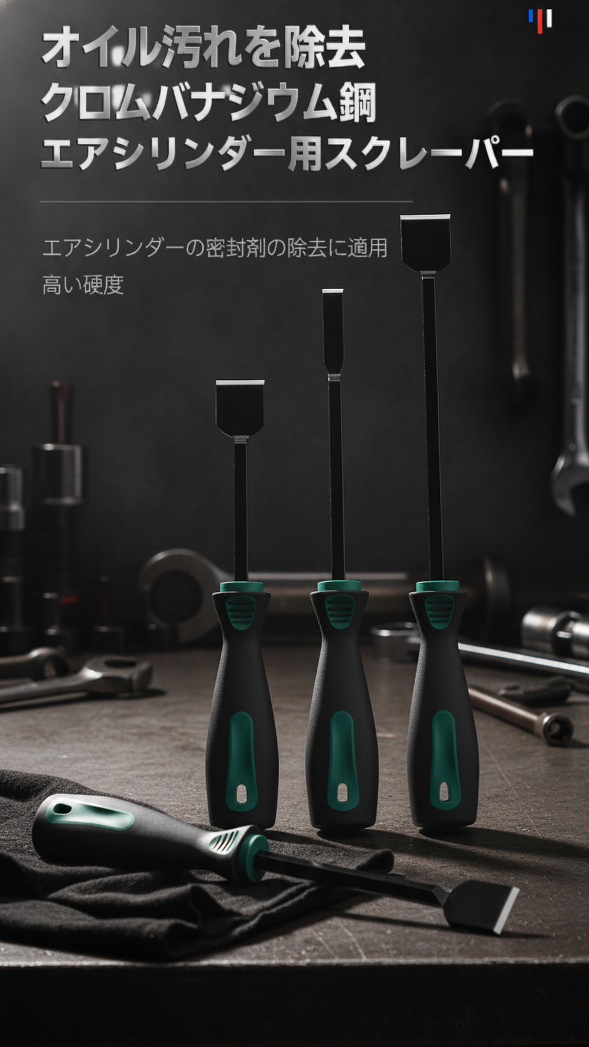 多機能自動車修理用シリンダースクレーパー工具セット全体画像