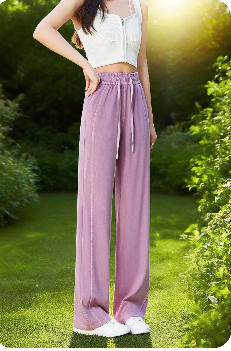 트렌디한 봄 데님 와이드 팬츠 스타일링