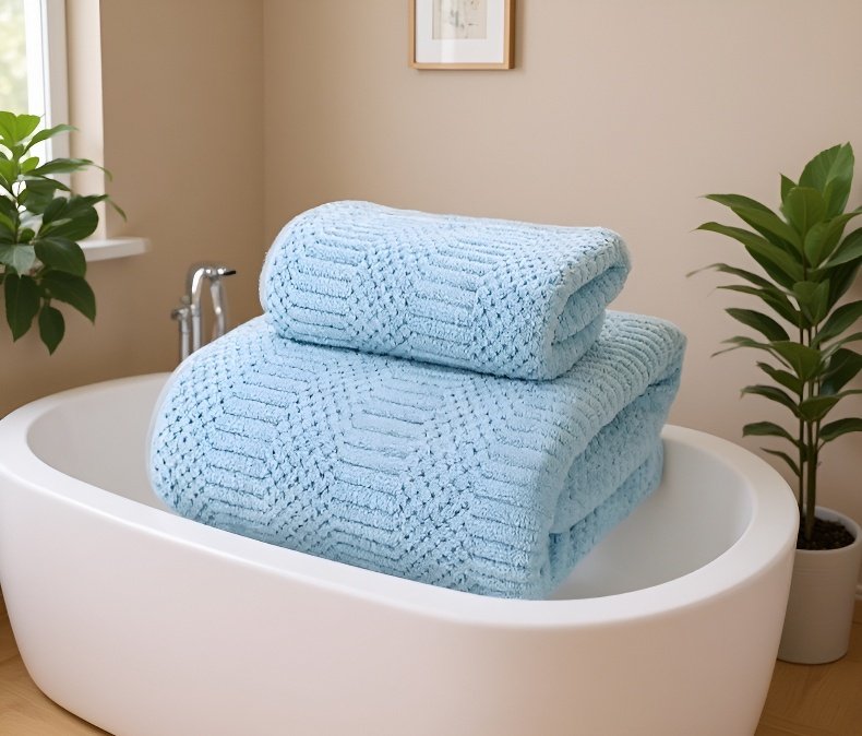 빠른 건조가 가능한 두꺼운 산호 양털 타월