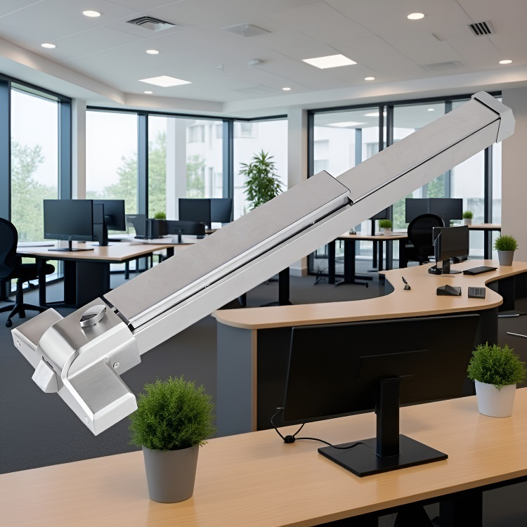 Únikový zámek s tlačnou tyčí pro požární dveře