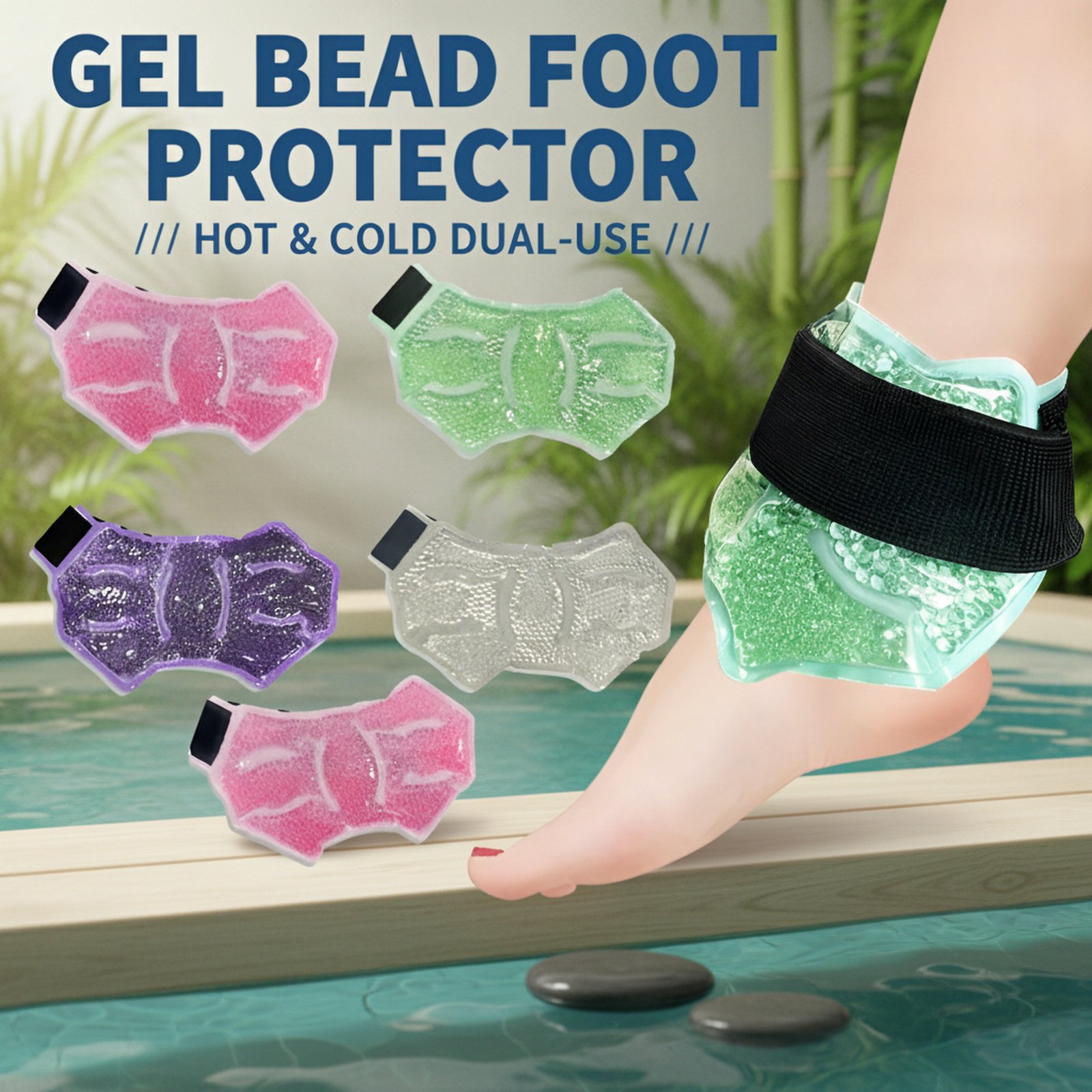 Hot-selling plush double-sided hot and cold compress foot protector/ice pack/protective gear for eve