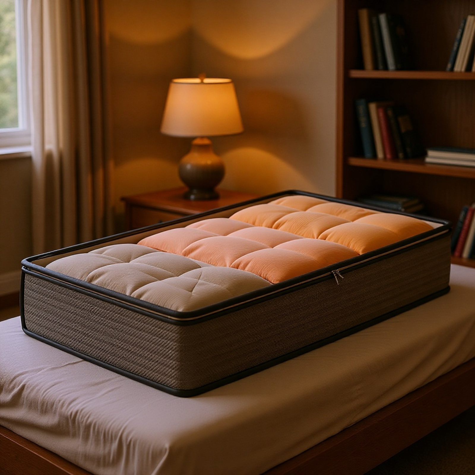 省スペース ベッド下収納ボックス 季節キルト収納に最適