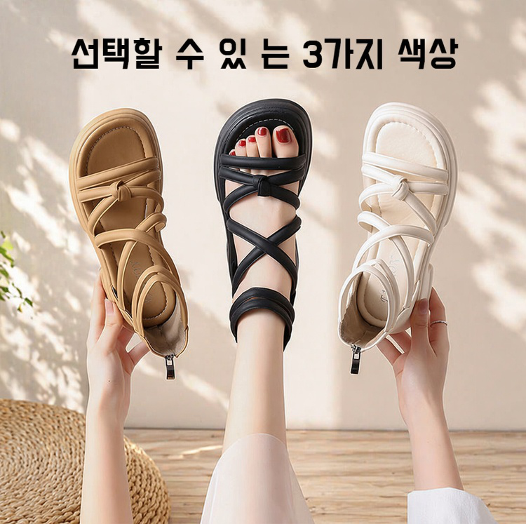 여름 신상 플랫 샌들 부츠