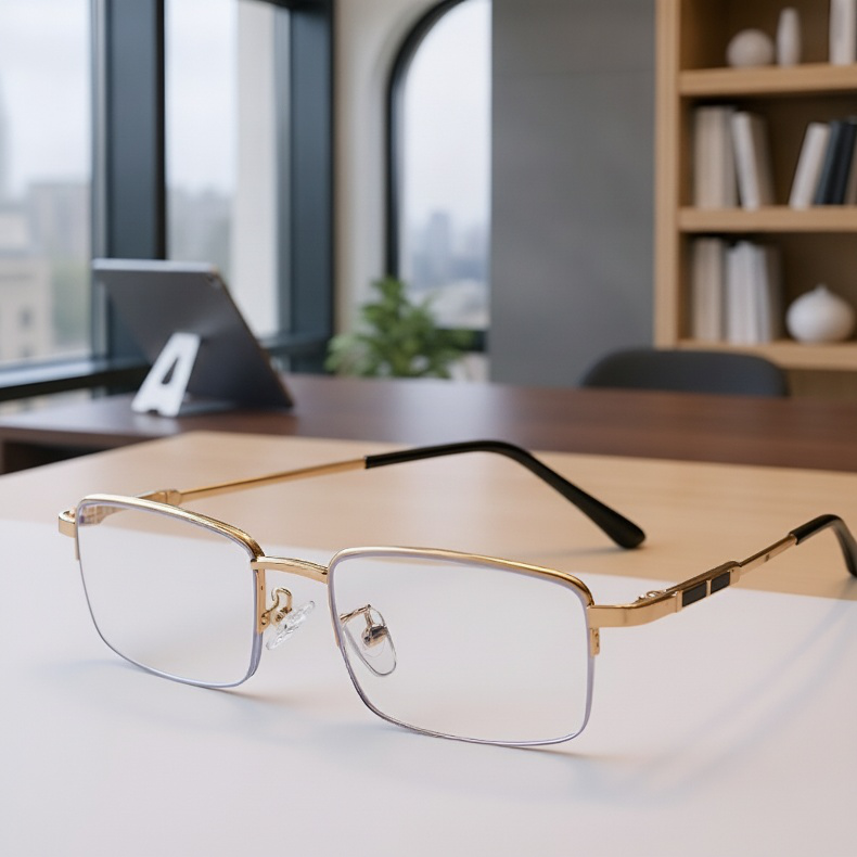 Durable memory titanium alloy glasses for everyday use