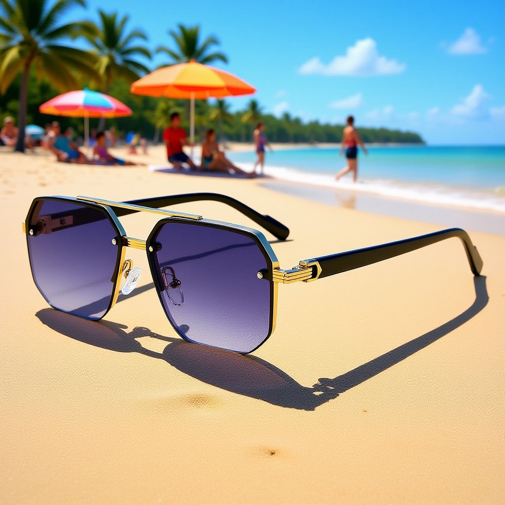 Gafas de sol polarizadas de alta definición de doble puente recomendadas por pilotos