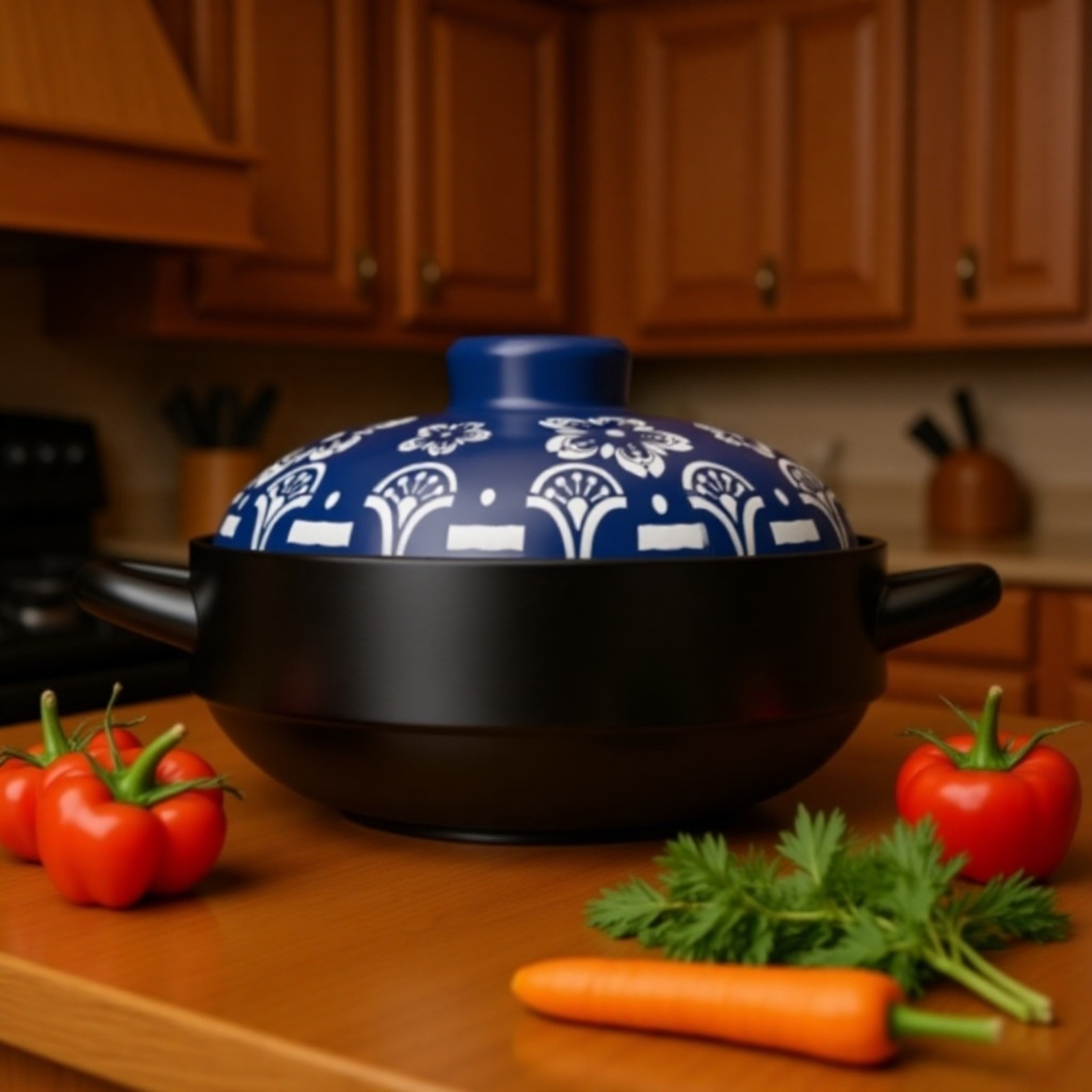 Olla de barro resistente al calor y frío, tamaños 8 y 9, apta para todo tipo de estufa