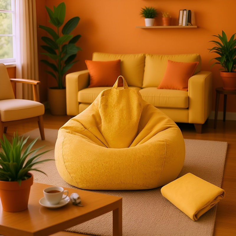 日本製椅子カバー のんびりソファ椅子カバー 綿麻 日本製ファブリック 家庭用