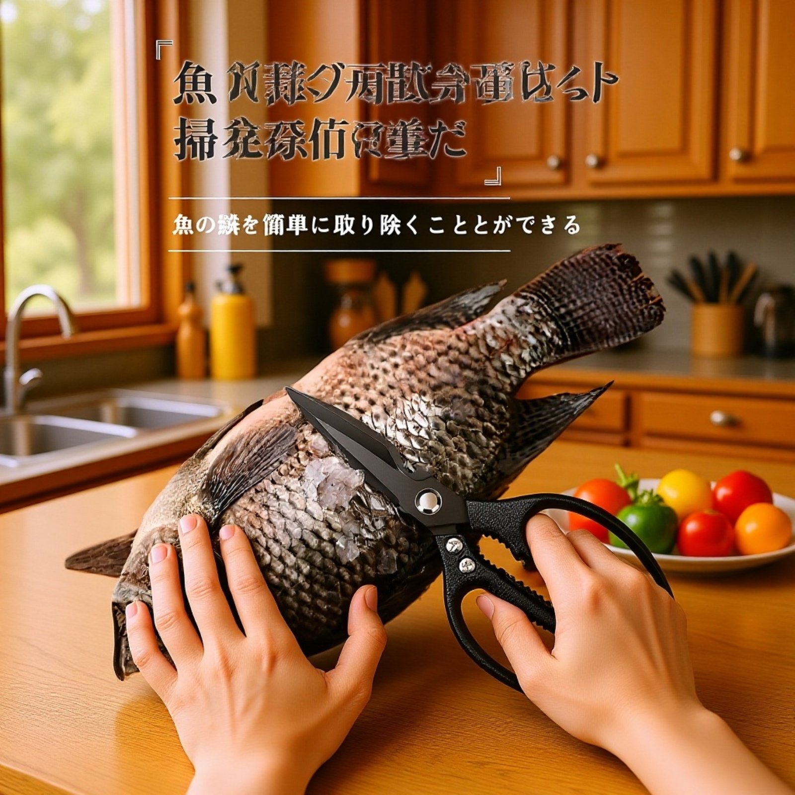 キッチン専用高硬度多機能ハサミ