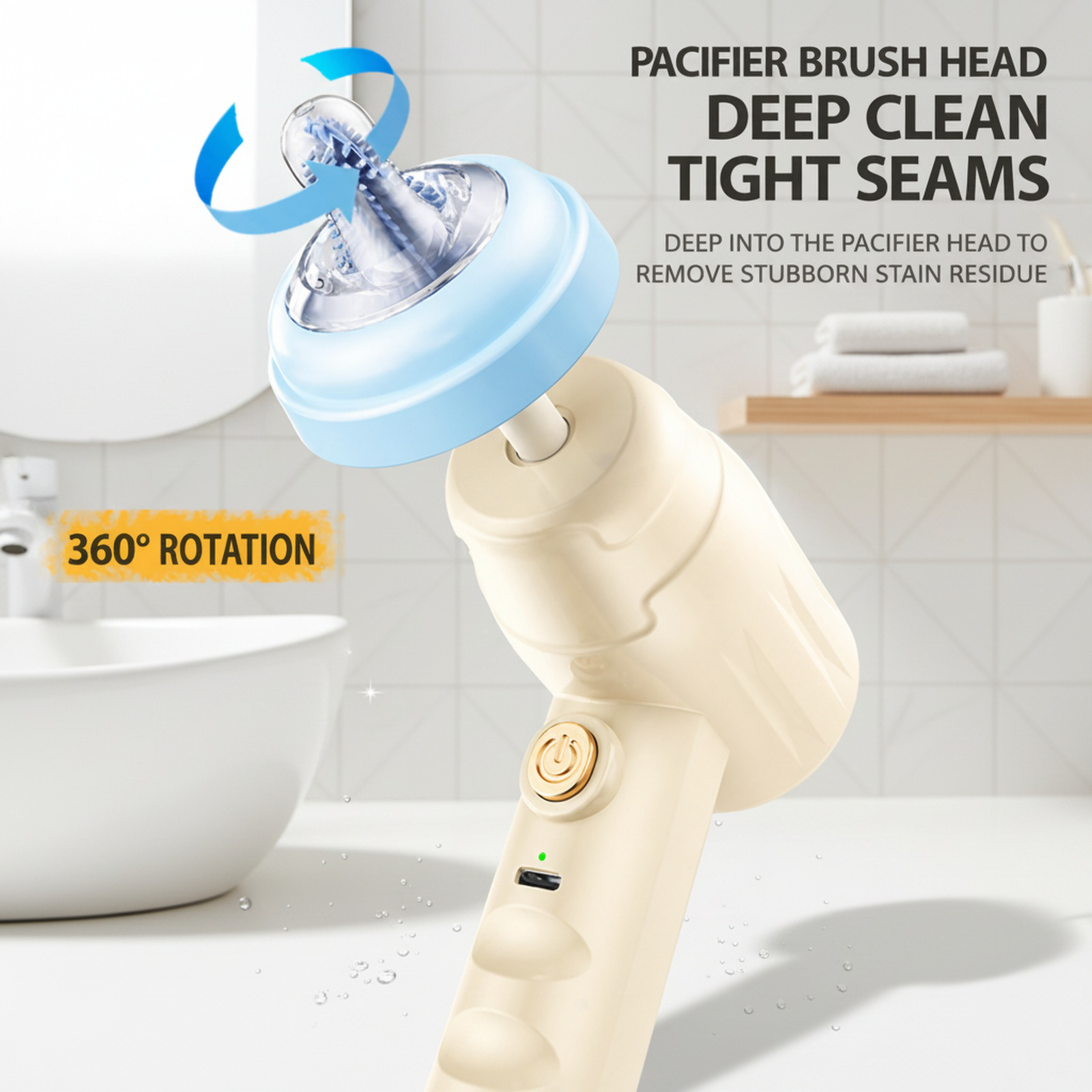 Convenient Electric Bottle Cleaning Brush