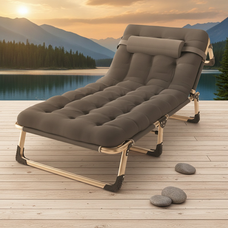 Matelas de lit de pause déjeuner pliant portable pour bureau, chaise d'accompagnement d'hôpital