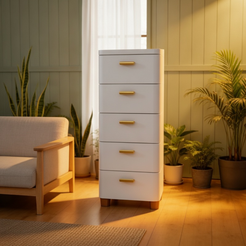 Mueble de almacenamiento doméstico de cajones múltiples para sala de estar