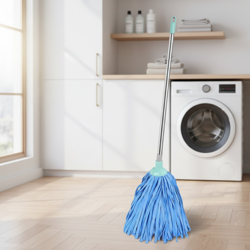 Water buckskin round head nonmarking mop Clean floors without hurting them Oldfashioned mop head
