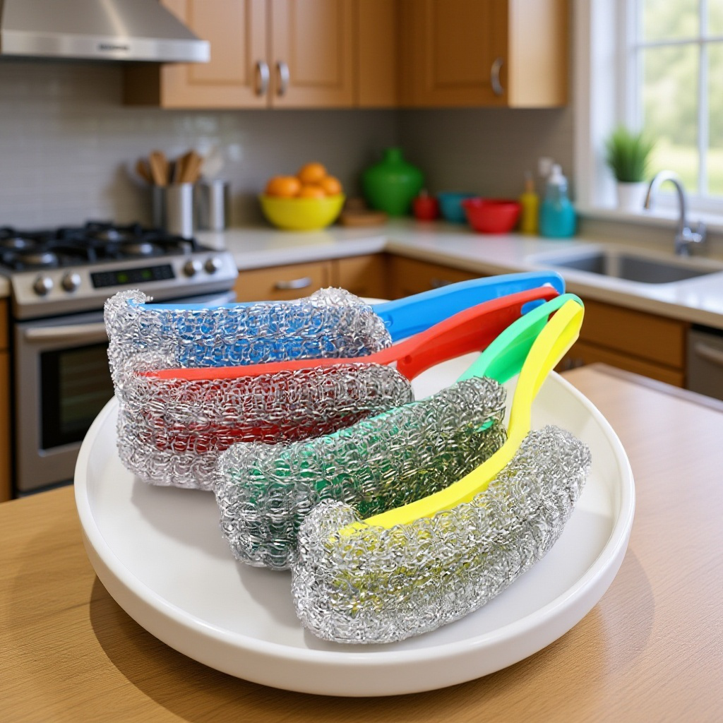 일상용 작은 구부러진 철사와 플라스틱 브러시 청소 도구