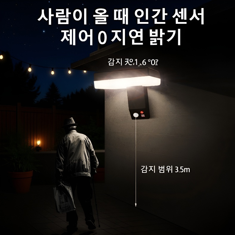 태양광 인체 감지 접이식 조명灯
