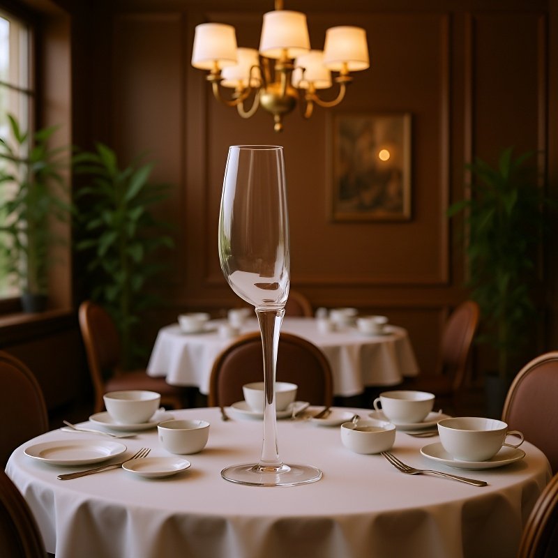 زجاج بلوري أحمر كأس النبيذ