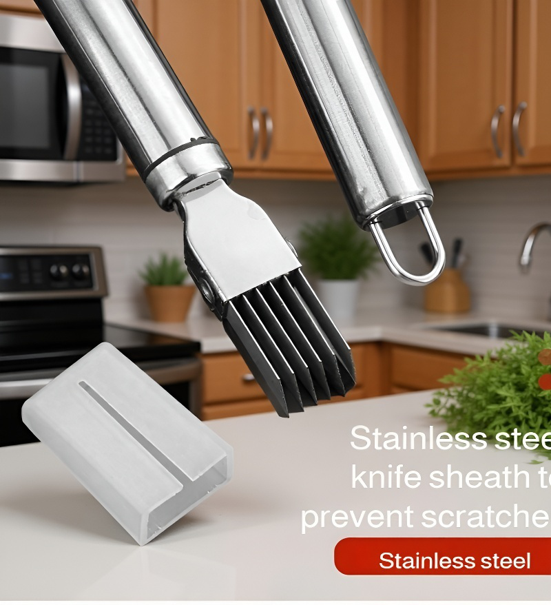 Modern kitchen tool for slicing onions and vegetables