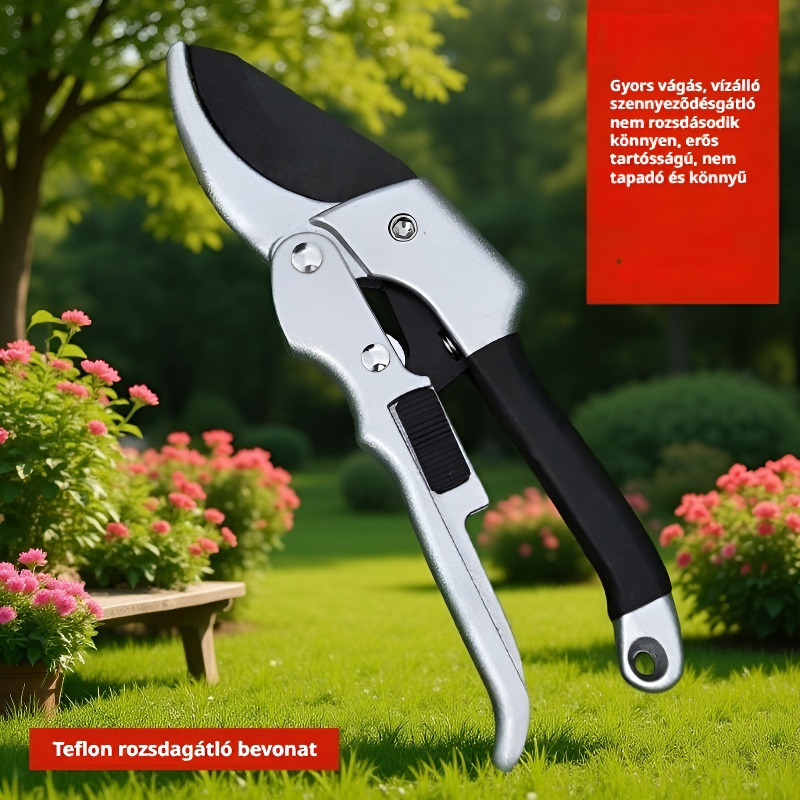 Kerti durva metszőolló gyümölcsvágó olló virágzó ág görgős metszőolló