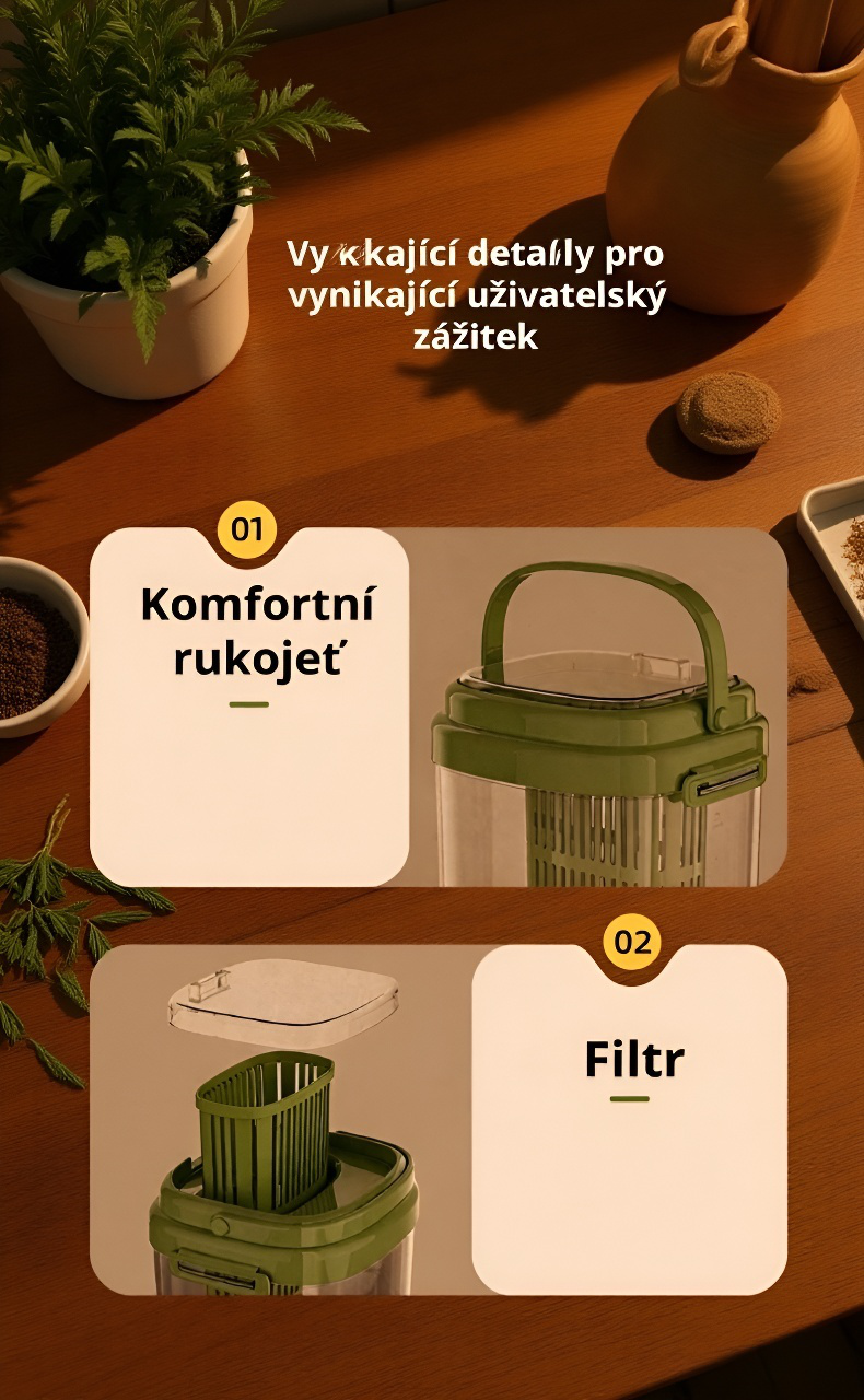 Použití velkokapacitního džbánu s filtrem