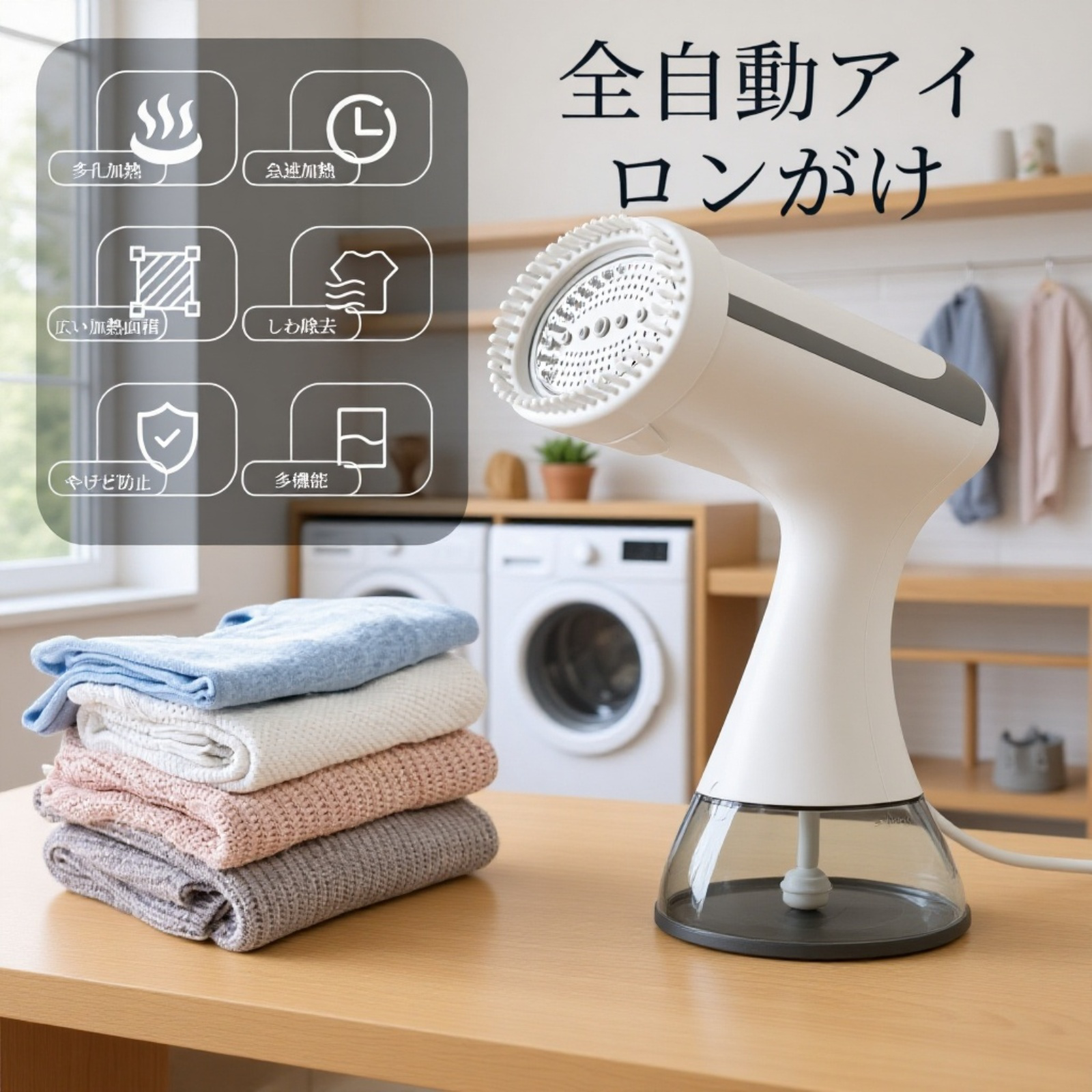  携帯用スチームアイロン 衣類用スチーム掛け機