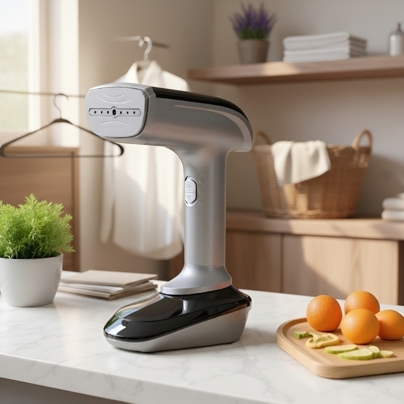 Compact and portable clothes steamer