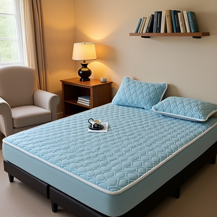 싱글/더블 침대용 푹신하고 두껍고 무게감 있는 겨울용 매트리스. 3중 열 구조
