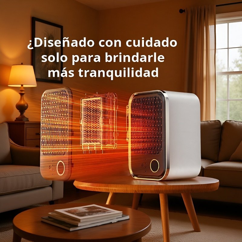Calefactor PTC portátil con control remoto, calentamiento rápido para el hogar en invierno