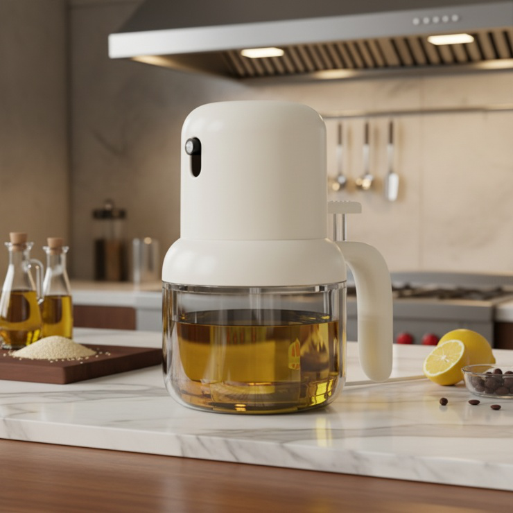 Home kitchen high pressure oil sprayer bottle